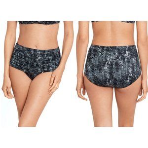 NWOT Miraclesuit Dragonstone Norma Jean Bikini Bottoms 6556107 Black Metallic 10